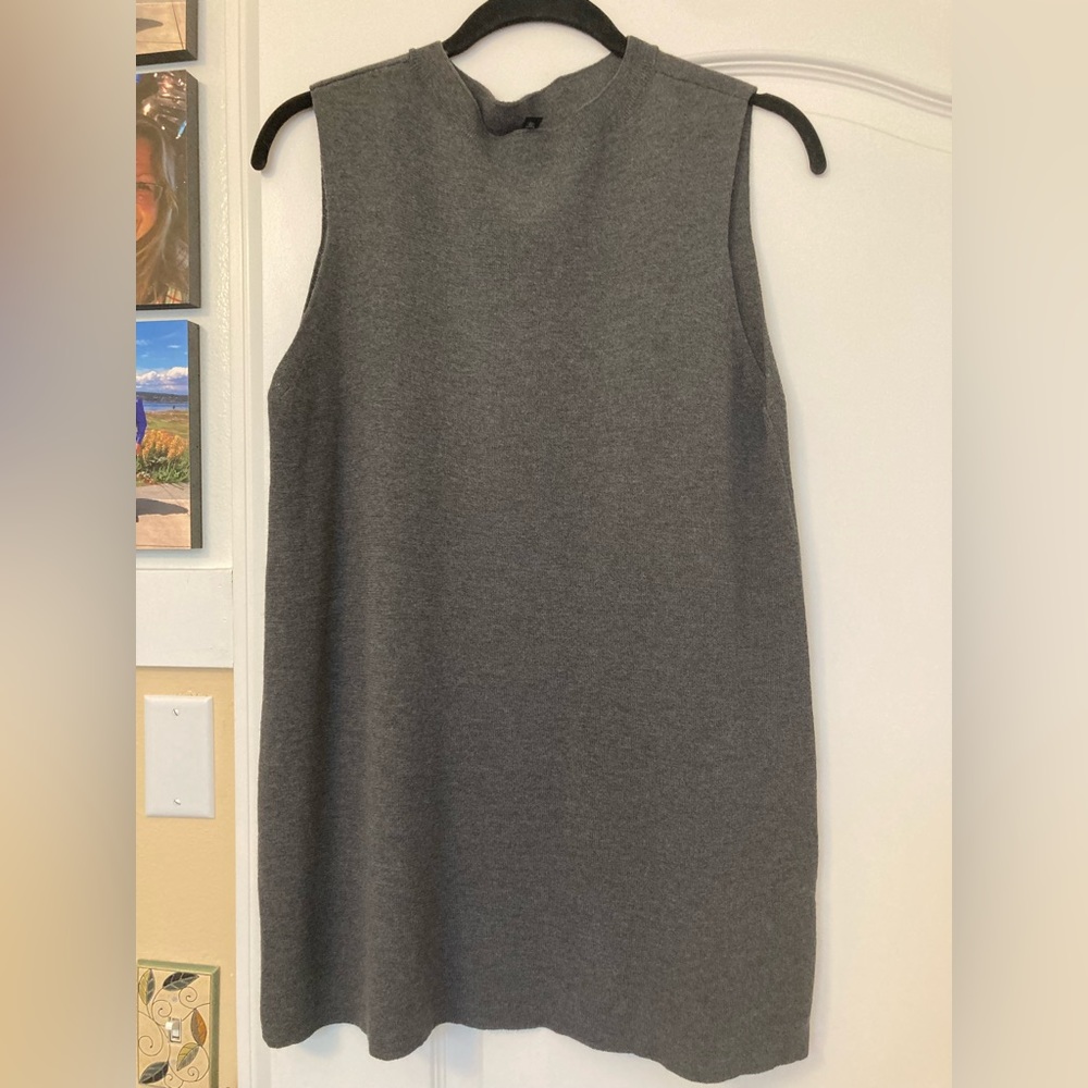 Eileen Fisher 100% wool sleeveless tunic